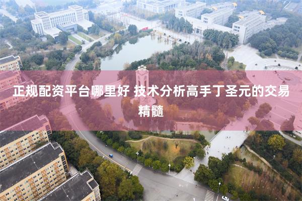 正规配资平台哪里好 技术分析高手丁圣元的交易精髓