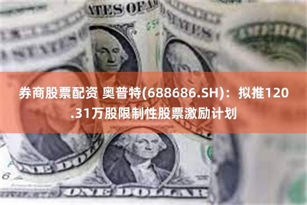 券商股票配资 奥普特(688686.SH)：拟推120.31万股限制性股票激励计划